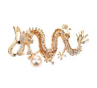 POPETPOP Dragon jouant avec des clés de perle breloque pendentif dragon chaîne de cou pour femme collier dame clavicule bijoux dragons pendentifs dragons Alliage de zinc
