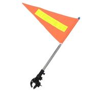 POPETPOP Drapeau de Sécurité Orange Réfléchissant pour Fauteuil Roulant et Scooter de Mobilité avec Design Télescopique Stable en Polyester et Acier Inoxydable, pour Chemins de Parc