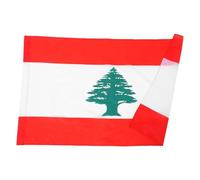 POPETPOP Drapeau Liban Manchon de Mât pour Décoration Intérieure et Extérieure Drapeau de Jardin Vibrant et Portable pour Célébrations et Événements
