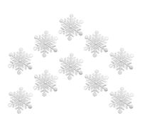 POPETPOP Écussons Thermocollants Flocons de Neige Brodés Lot de 10 Patchs à Coudre pour Vêtements Paquet et Jeans Décorations DIY pour Réparation et Customisation Textile