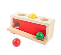 POPETPOP Éducatif Bois pour Coordination Main Œil Set de Jeu de Balle à Presser pour Garçon Fille Entraînement Musculaire Bras Pédagogique pour Garçons et Filles