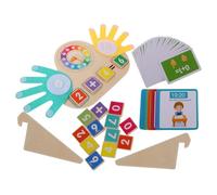 POPETPOP Éducatif Mathématiques Bois avec Animaux Colorés Jeu de Comptage Interactif pour Garçon Fille Apprentissage Précoce des Additions et Soustractions Matériel pour Maison et École