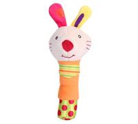 POPETPOP Éducatif Peluche pour Garçon Fille Hochets Animaux Peluche avec Cloches Développement Sensoriel pour Garçons et Filles