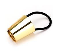 POPETPOP Élastique à Cheveux Métallique Doré Punk pour Queue de Cheval Bande Élastique Solide Adapté la Plupart des Filles comme Accessoire Cheveux