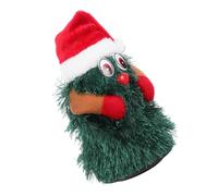 POPETPOP Electric Rotating Xmas Tree with Music Singing Dancing Christmas Doll Interactive Holiday Decoration for Home Office Party