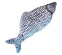 POPETPOP Électrique pour Chat en Peluche Forme Poisson Bleu Rechargeable, Amusant et Interactif pour Prévenir Les Griffures et Divertir Votre Animal de Compagnie