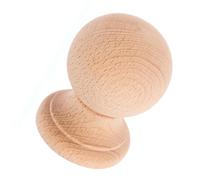 POPETPOP Embout Décoratif en Bois Massif Brut 4x3 Cm pour Balustre, Ornement de Colonne Romaine Beige, Pièce Unique pour Meubles et Escaliers, Décoration Intérieure Artisanale DIY