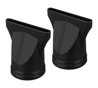 POPETPOP Embout pour Sèche Cheveux Noir en Nylon, Diffuseur de Soufflerie Puissant et Embout Droit de Sèche-cheveux, Lot de 2pcs pour Coiffure et Styling Professionnel