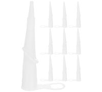 POPETPOP Embouts de Calfeutrage Flexibles en Caoutchouc Dur 10 Pièces Buses Angulaires 45° et 360° pour Mastic D’Étanchéité Domestique Outil à Jointoyer Polyvalent Compatible Pistolets