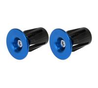 POPETPOP Embouts de Guidon en Alliage D'aluminium Bleu, Robustes et Faciles à Retirer, Compatibles Guidons de Vélo de 22 à 24mm pour Cyclisme en Extérieur, Lot de 1 Paire