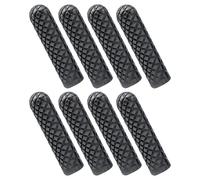 POPETPOP Embouts de Lacets Métalliques Gunmetal 8 Pièces Embouts pour Lacets de Chaussures Sport et Casual Accessoires de Rechange Décoratifs en Métal Résistants pour Bricolage et