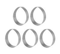 POPETPOP Emporte-pièces Œuf de Pâques en Acier Inoxydable 5 Pièces Bords Délicats et Robustes pour Pâte à Biscuits, pour Fête D'anniversaire et Pâtisserie DIY