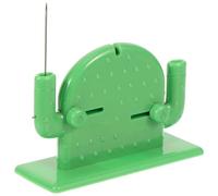 POPETPOP Enfile-fil Accessoire pour Travaux de Couture et Loisirs Créatifs en Plastique Vert Forme Cactus Aide à Cordon de Serrage Pratique et Gain de pour Couture