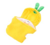 POPETPOP Ensemble 2 Pièces Sweat à Capuche pour Perroquet, Costume Chaud en Polyester Motif Ananas, Vêtements Respirants pour Petits Oiseaux comme Perruches et Conures, Tenue Hiver pour