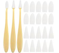 POPETPOP Ensemble 23 Pièces D’Estompes pour Dessin sur Papier Outils D’Estompage 20 Embouts de Rechange et 1 Stylo Estompeur Jaune Pastel Accessoires pour Croquis Ombrage et Détails