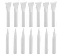 POPETPOP Ensemble de 30 Grattoirs à Peinture Texturée en Plastique Blanc Outils Polyvalents pour Acrylique Huile et Plâtre Kit Complet pour Création Artistique sur Toile et Poterie