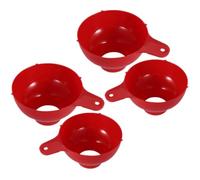 POPETPOP Ensemble de 4 Entonnoirs en Plastique Pp à Large Ouverture pour Bocaux Mason, Entonnoirs à Confiture et Huile, Remplissage sans Éclaboussures, Facile à Nettoyer Cuisine