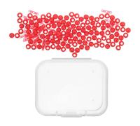 POPETPOP Ensemble de Butées de Flotteur de Pêche, Perles à 3 Trous Rouges | PC Léger et Portable, Contrôle de Profondeur Ajustable, pour Pêche en Eau Douce Mer
