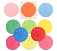 POPETPOP Ensemble de Jouets Éducatifs en Bois pour Garçon et Filles - Plateaux Cognitifs à Fractions et Chiffres - Jouets D’Apprentissage Précoce pour École Primaire - Matériel Pédagogique