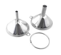 POPETPOP Ensemble de Mini Entonnoirs Passoire en Acier Inoxydable Cuisine Argenté pour Transférer Accessoire Pratique Boucle Huile et Sauce Soja