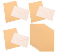 POPETPOP Ensemble de Papeterie Élégant Enveloppes en Papier Lisse et Papier à Lettres Design Simple Pratique pour Correspondance Quotidienne