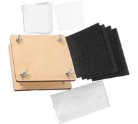 POPETPOP Ensemble Presse-feuilles en Bois Plaques Solides pour Garçon et Filles, Outil de Presse pour Plantes, pour Scrapbooking et Création de Marque-pages Couleur Couleur Aléatoire