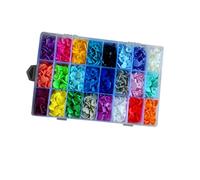POPETPOP Ensembles 360 Kit de Boutons-pression Plastique Forme Cœur pour Couture DIY Assortiment Couleurs Accessoires Vêtements et Loisirs Créatifs Rangement Inclus sans Outils