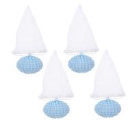 POPETPOP Épilateur de Poils d'animaux pour Machine à Laver 4 Pièces Filtre Flottant Réutilisable Capture des Poils Nettoyage Facile Compatible Toutes Marques Filets Collecteurs de Peluches