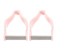 POPETPOP Épilateur Facial Manuel pour Femmes Lot de 2 Rouleaux Rose Épilateur pour Visage Moustache et Menton Portable et Doux pour Voyages et Peau Sensible