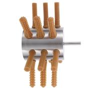 POPETPOP Épilateur Semi-Automatique pour Volaille en Acier Inoxydable 18 Doigts Plumeuse Portable pour Poulet Canard et Oie Équipement Compact pour Ferme la Cuisine et Transformation de