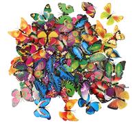 POPETPOP Épingles Broches 3D Colorées en PVC 100 Pièces Décorations pour Vêtements Paquet Chapeaux Artisanat Maison Accessoires de Mode Usage Anniversaire Fête