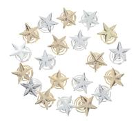 POPETPOP Épingles Spirales à Cheveux Dorées et Argentées, 20 Pièces d'Étoile, Clips pour Coiffure de Mariage et Événements, Accessoires pour Cheveux Bouclés et Tressés Femme