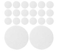 POPETPOP Éponge Compressée Visage en Pâte de Bois Blanc 20 Pièces et Exfoliante Design Ultra Fin Séchage Rapide pour Peau Sensible Usage Maison et Voyage