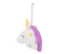 POPETPOP Éponge de Bain Licorne pour Garçon et Filles Boule de Bain en Maille Exfoliante Douce 1 Pièce Colorée