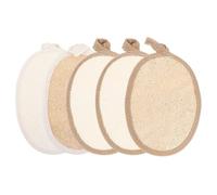 POPETPOP Éponges Exfoliantes Naturelles en Luffa Favorise un Éclat Sain Lot de 5 Nettoyage Complet du Corps pour Bain Adaptées pour Usage Domestique et Centres de Bien-être
