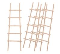 POPETPOP Escaliers pour Maison de poupée 4 pièces : échelle Miniature pour Maison de poupée, Jolie échelle pour Meubles de Jardin féérique - Améliore l'interaction et Le Plaisir du Jeu,