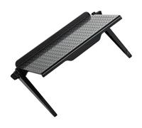 POPETPOP Étagère de Rangement pour Écran D'ordinateur Noir Grand Format en Plastique Antidérapant Support Réglable, Plateforme Multifonction pour Moniteur et Télévision, Accessoire