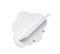 POPETPOP Étagère de Rangement sans Perçage avec Patères Support Mural Multifonction pour Porte-Manteaux et Décoration Maison Organiseur Appoint pour Entrée Chambre et Salon