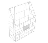 POPETPOP Étagère Murale en Fil de Fer Blanc, Suspendu 2 Crochets, Rangement Gain de Place pour Salon et Salle de Bain