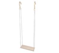 POPETPOP Étagère Murale Suspendue en Bois Massif Pivotante 1 Niveau Gris pour Chambre D’Garçon et Filles Rangement Jouets Peluches Décoration Murale Pratique et Sûre