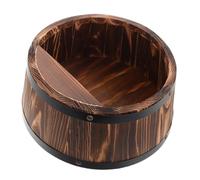 POPETPOP Étagère Murale Vintage De Fût De Whisky pour Bouteilles Support Décoratif pour Vin Et Accessoires De Bar Rack Multifonctionnel pour Maison