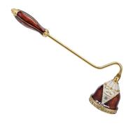 POPETPOP Éteignoir à Bougies en Métal Émaillé Rétro Outil de Contrôle Mèche Extincteur à Cire Solide Accessoire Vintage pour Extinction Propre Usage Domestique et Cérémonial