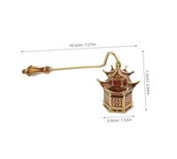 POPETPOP Éteignoir Bougie Vintage à Long Manche Antidérapant pour Chandelles et Chauffe Plat Accessoire Élégant et Multifonction pour Amateurs de Bougies