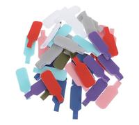 POPETPOP Étiquettes de Câble et Sangles Ajustables Réutilisables Lot de 40 en Nylon Surface Inscriptible pour Organisation Facile des Fils Électroniques au Bureau
