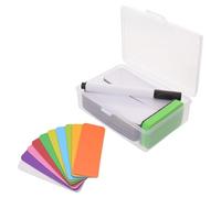 POPETPOP Étiquettes Magnétiques en Papier Enduit Magnétique Effaçables à Sec Réutilisables Lot de 60 pour Tableau Blanc pour Bureau et École