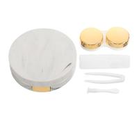 POPETPOP Étui à Lentilles de Contact avec Miroir et Rangement en Plastique Portable Kit de Voyage Compact pour Femmes, pour Paquet à Main ou Tiroir de Bureau