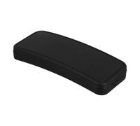 POPETPOP Étui à Lunettes de Soleil Rigide Portable Noir Mat avec Clip, Boîtier Fin en Plastique Antichoc, Porte-lunettes à Clip Pratique pour Voyage, Bureau et École, Protection Optimale