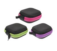 POPETPOP Étui de Transport pour Huiles Essentielles en Tissu Oxford 3 Pièces, Léger et Antichoc, pour Voyage et Rangement des Flacons de Cosmétiques Couleur Aléatoire