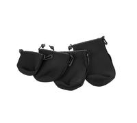 POPETPOP Étui pour Objectif D'appareil Photo en Néoprène Élastique, Protection Étanche Antichoc, Lot de 4 Tailles, pour Photographe Amateur et Professionnel, Portable, Crochet Ceinture,