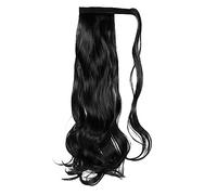 POPETPOP Extensions de Cheveux Curly Ponytail Rajout de Queue de Cheval Longue et Naturelle pour Festivals et Fêtes